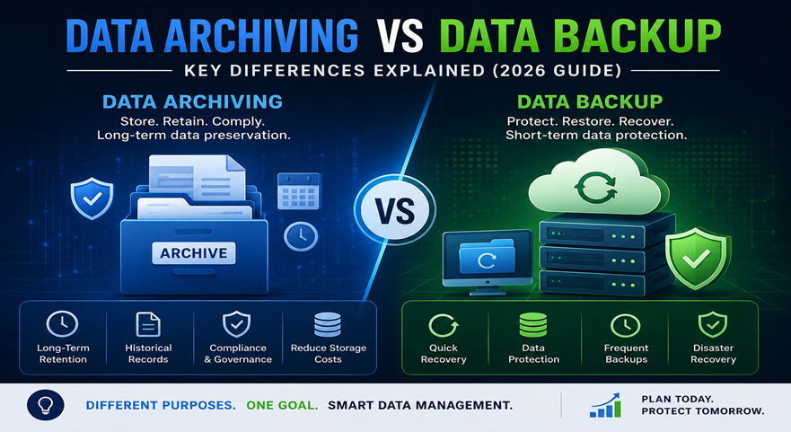 Data archiving vs Data backup